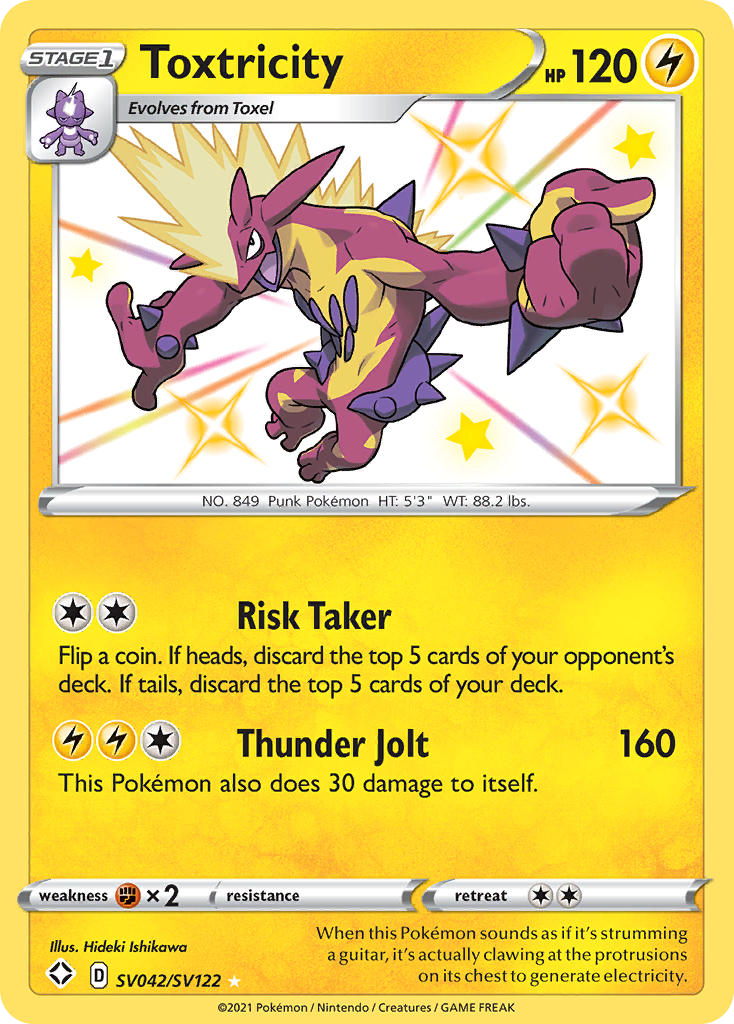 Toxtricity — illustrated card