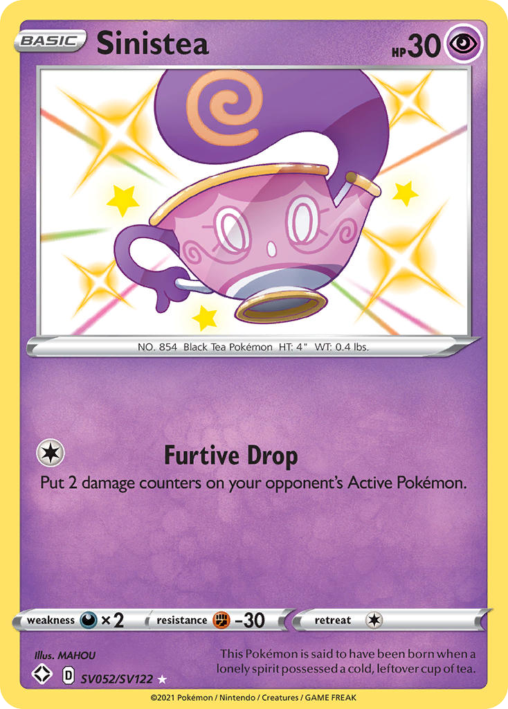 Sinistea — illustrated card