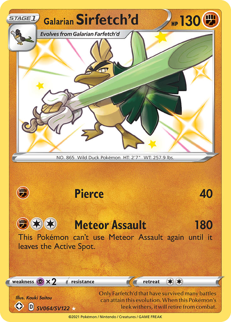 Galarian Sirfetch'd — illustrated card