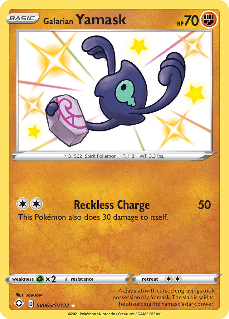 Galarian Yamask — illustrated card