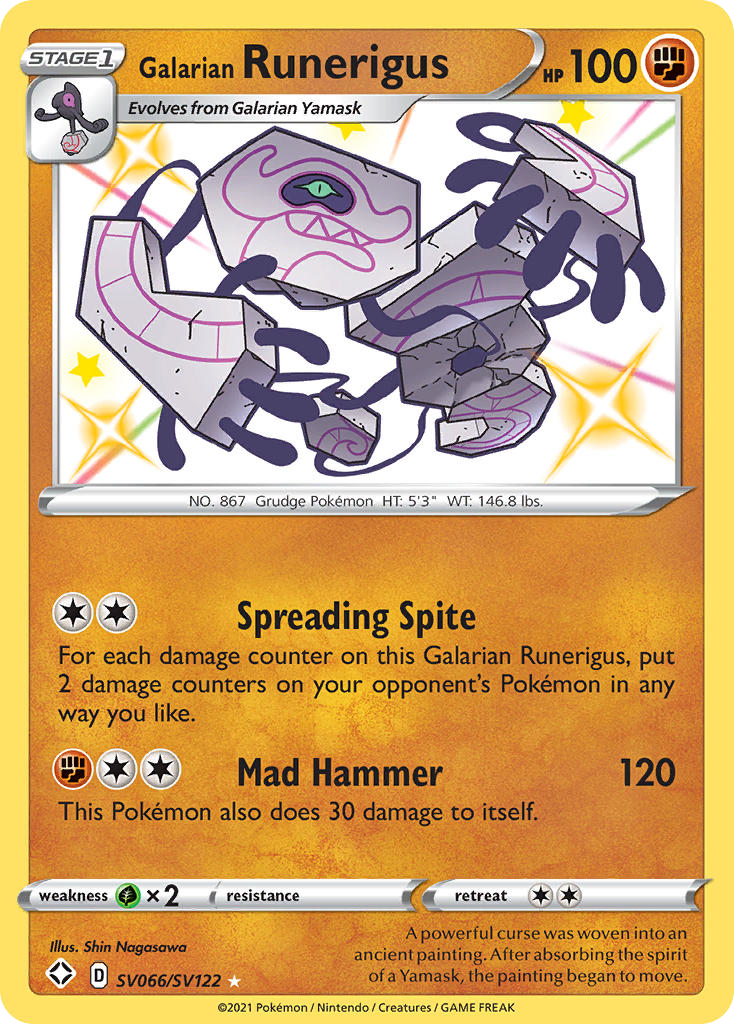 Galarian Runerigus — illustrated card