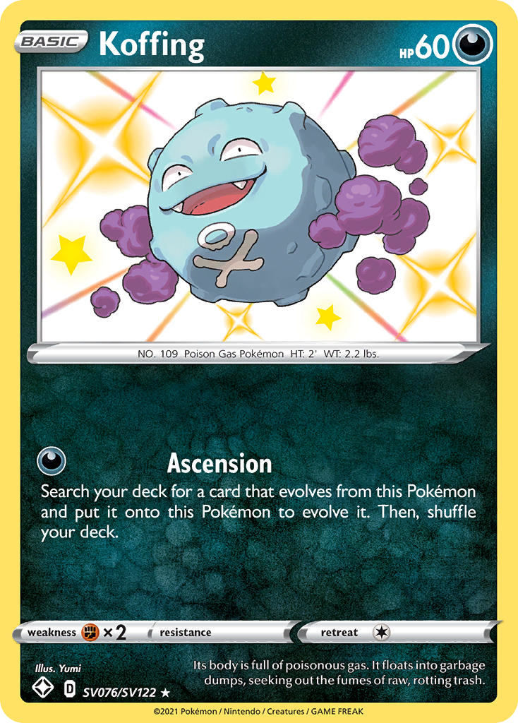 Koffing — illustrated card