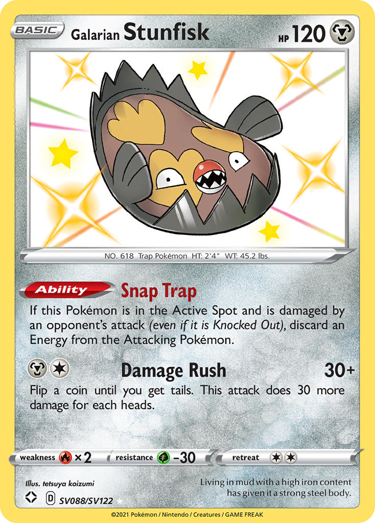 Galarian Stunfisk — illustrated card