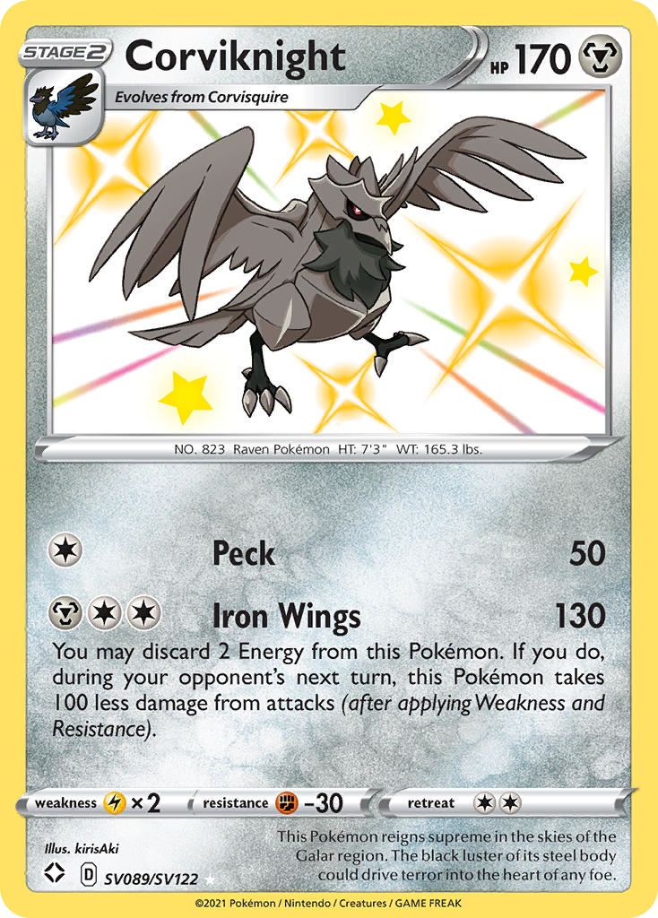Corviknight — illustrated card