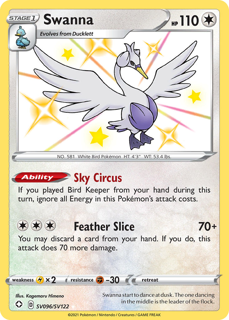 Swanna — illustrated card