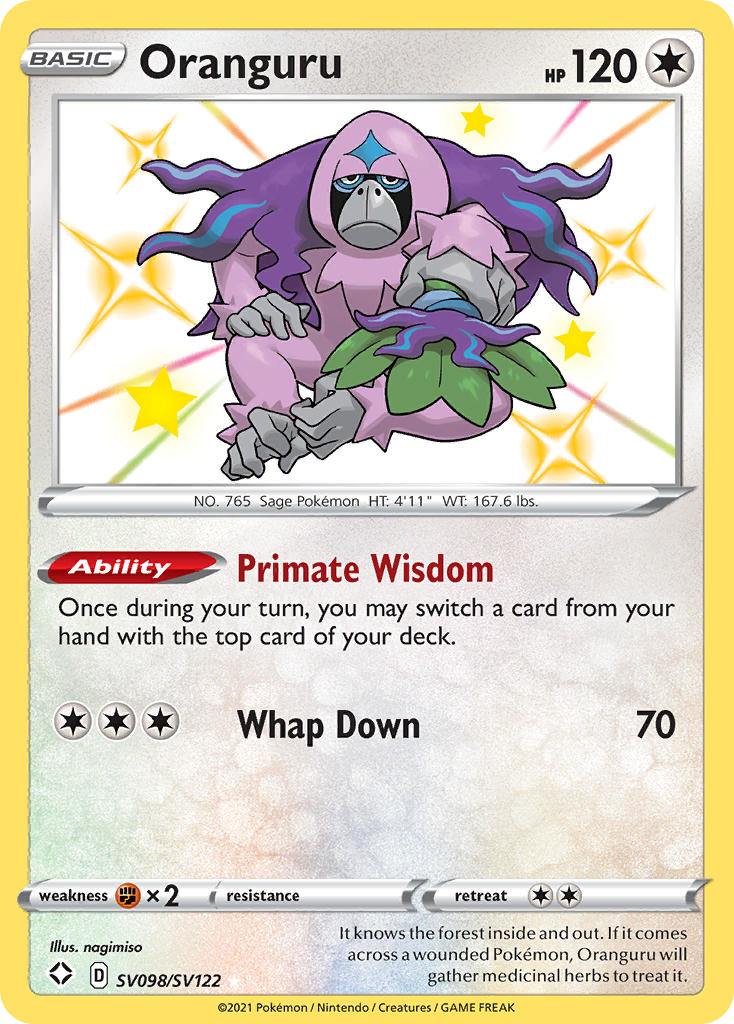 Oranguru — illustrated card