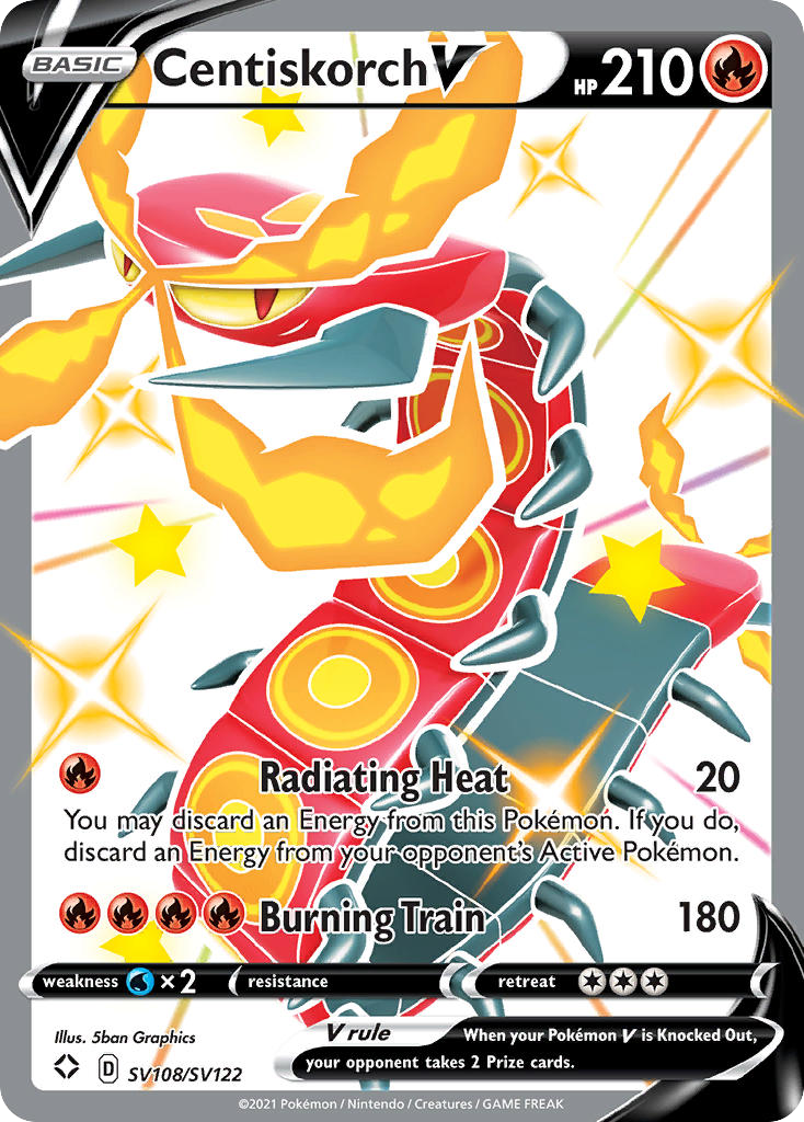 Centiskorch V — illustrated card