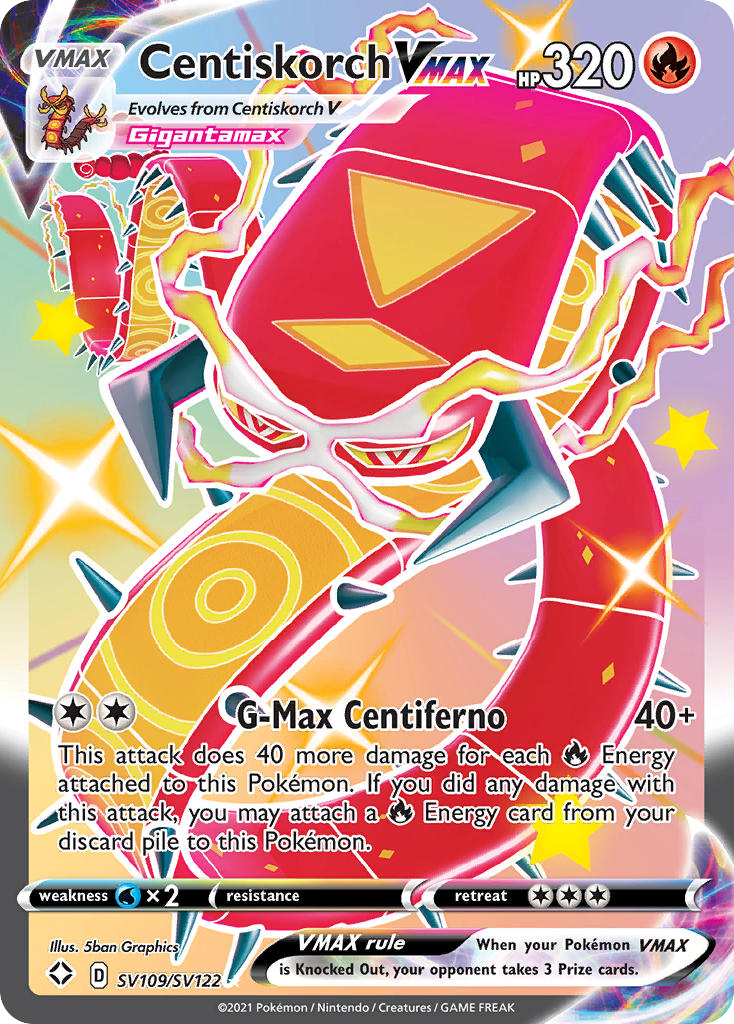 Centiskorch VMAX — illustrated card