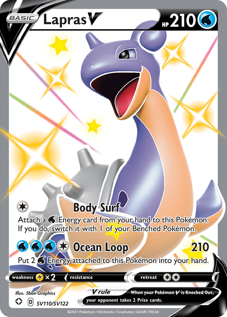 Lapras V — illustrated card