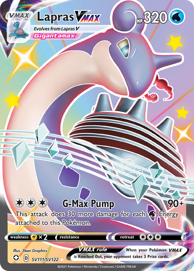 Lapras VMAX — illustrated card