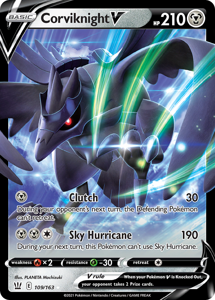 Corviknight V — illustrated card