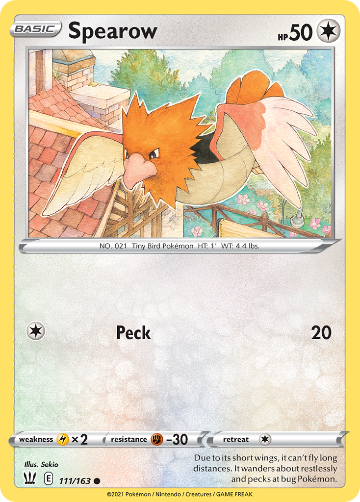 Spearow — illustrated card