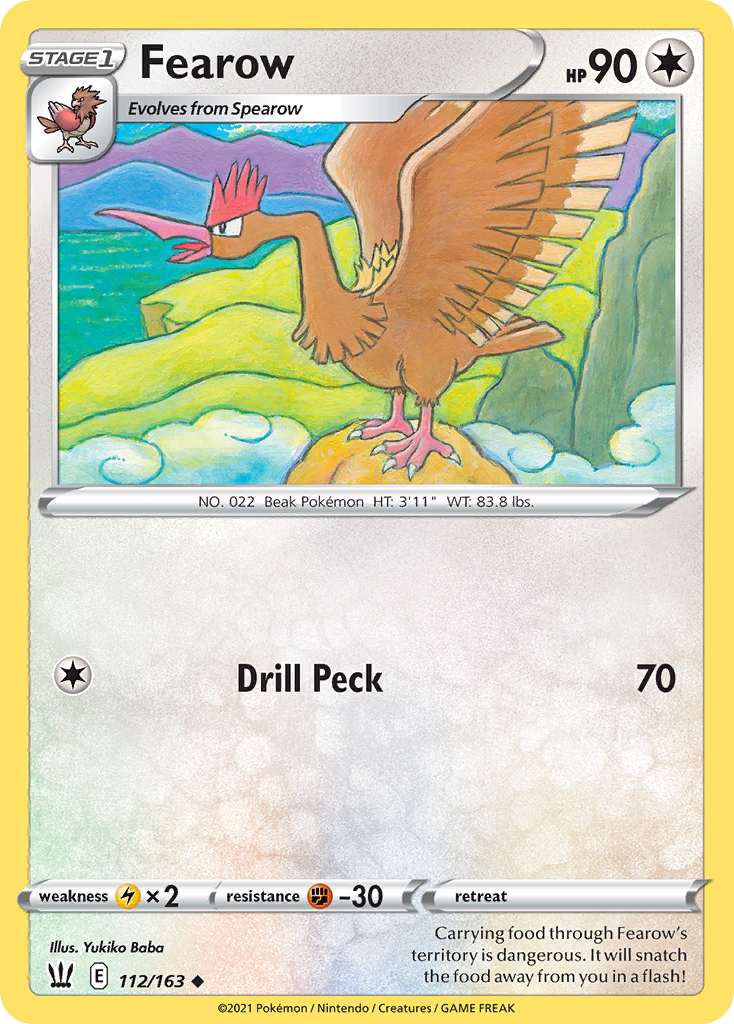 Fearow — illustrated card