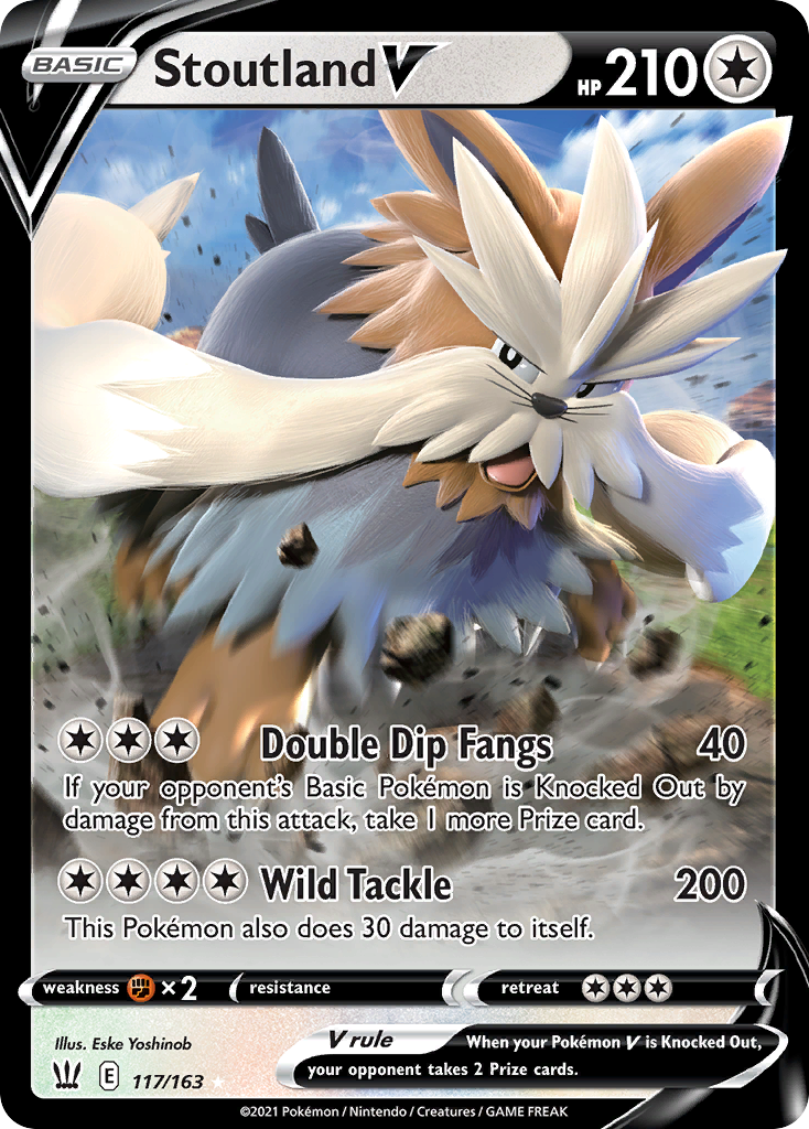 Stoutland V — illustrated card
