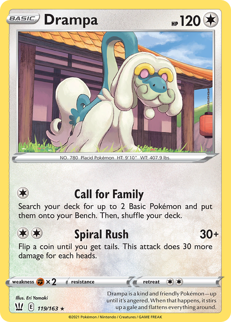Drampa — illustrated card