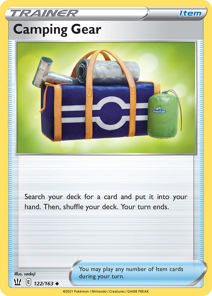 Camping Gear — illustrated card