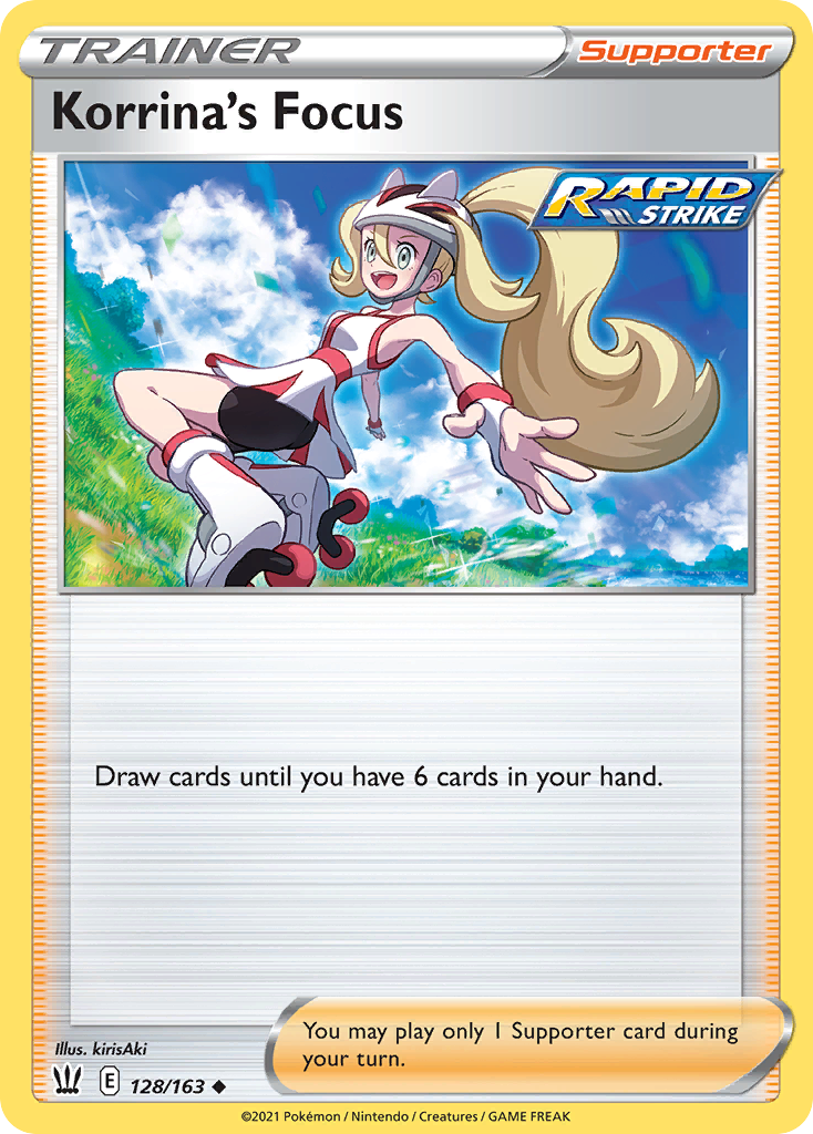 Korrina's Focus — illustrated card
