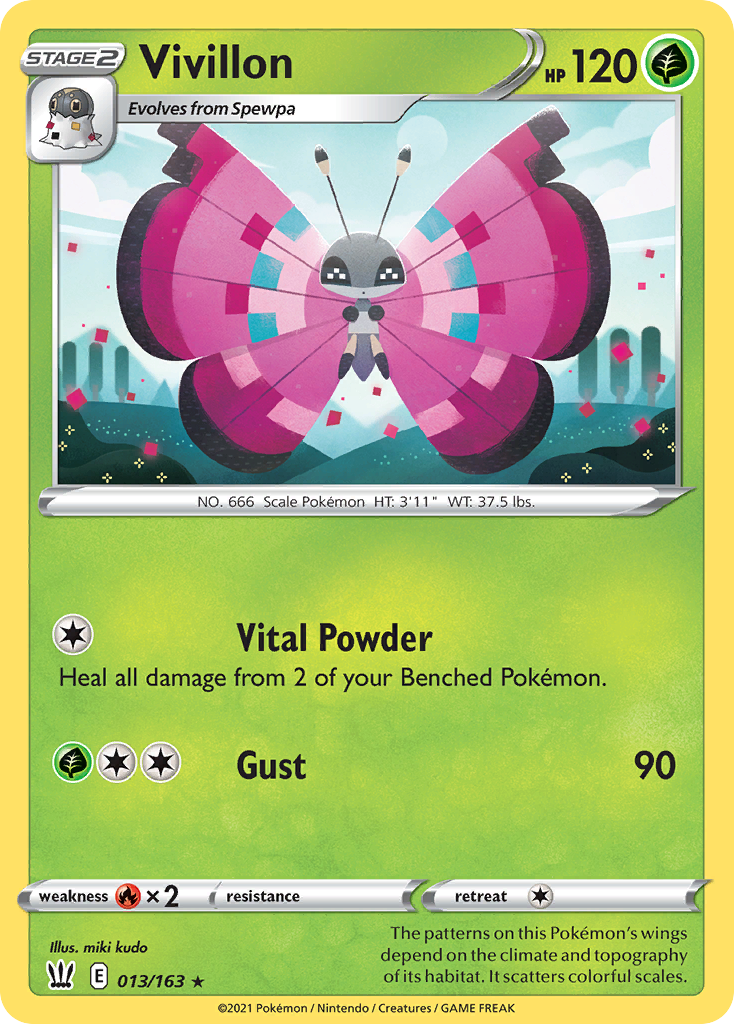 Vivillon — illustrated card