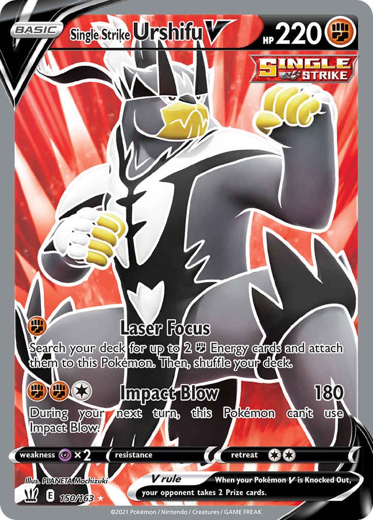 Single Strike Urshifu V — illustrated card