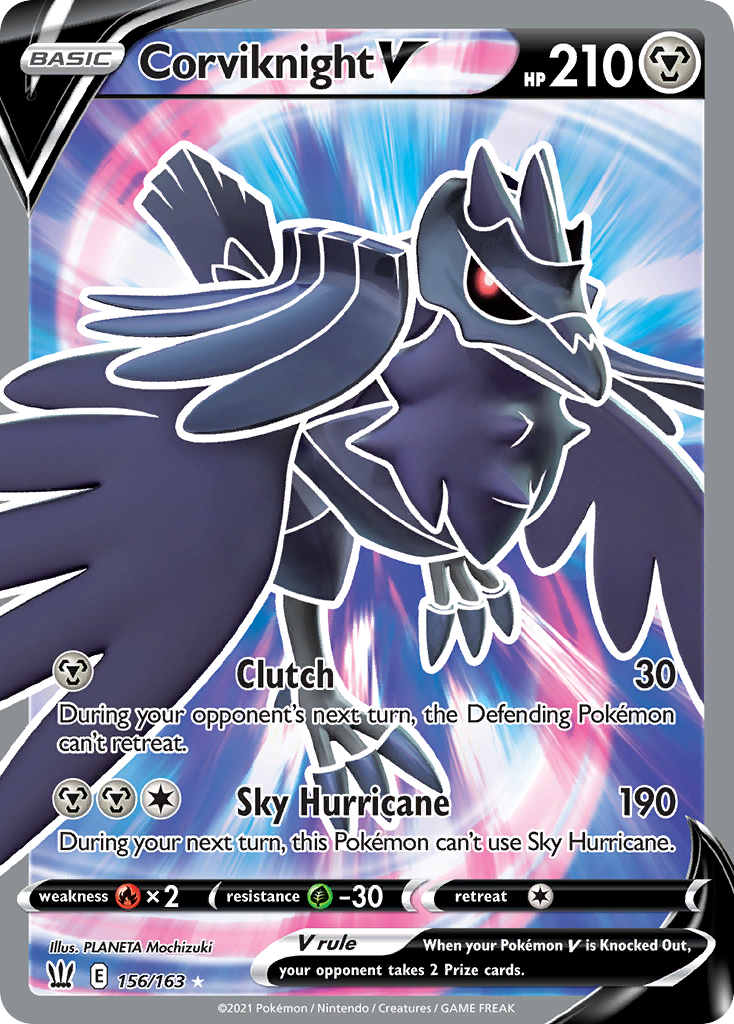 Corviknight V — illustrated card