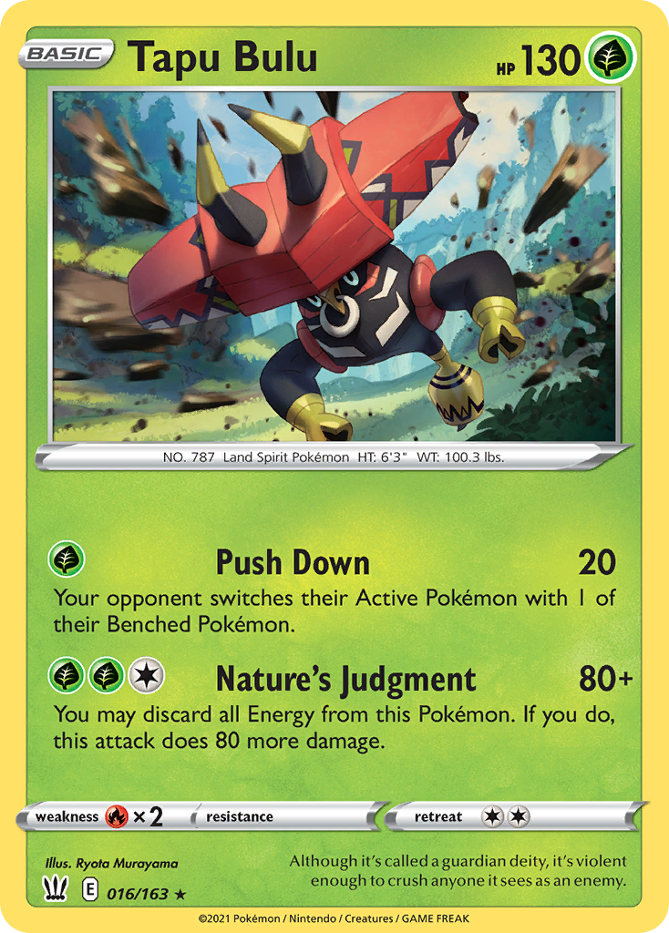 Tapu Bulu — illustrated card