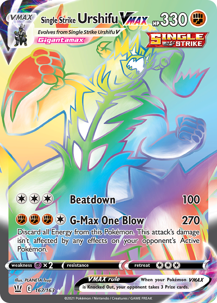 Single Strike Urshifu VMAX — illustrated card