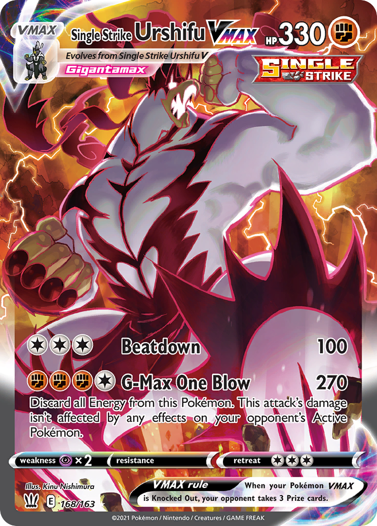 Single Strike Urshifu VMAX — illustrated card
