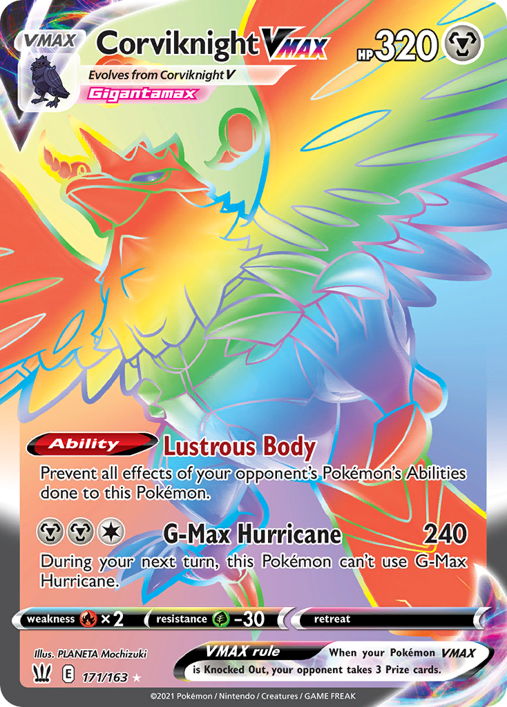 Corviknight VMAX — illustrated card