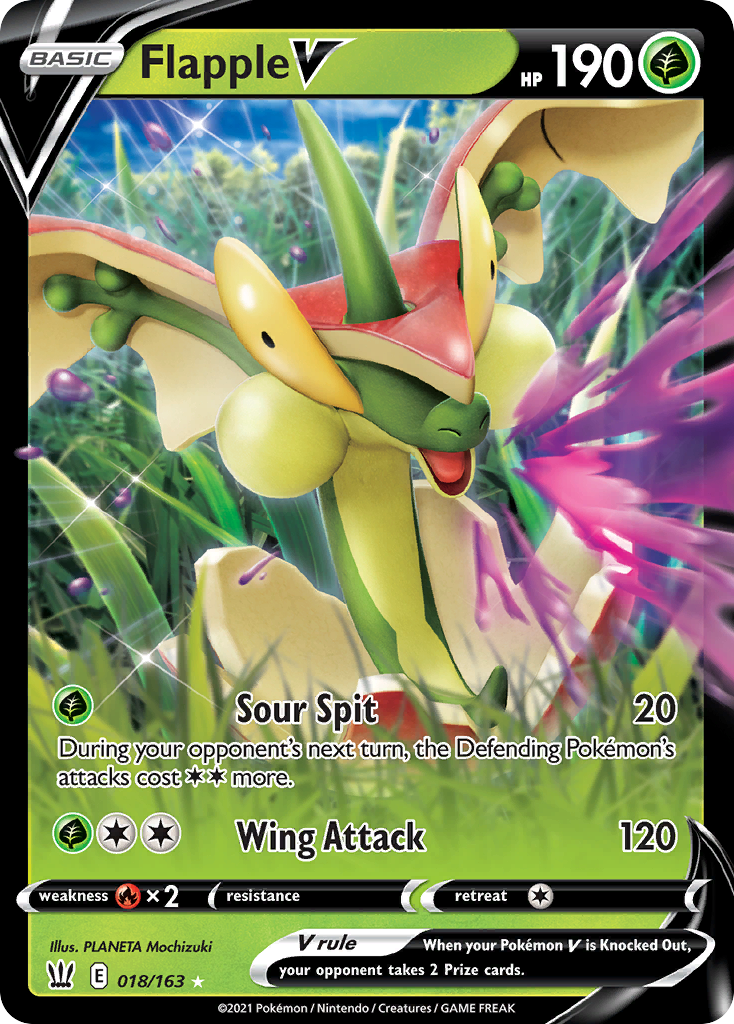 Flapple V — illustrated card
