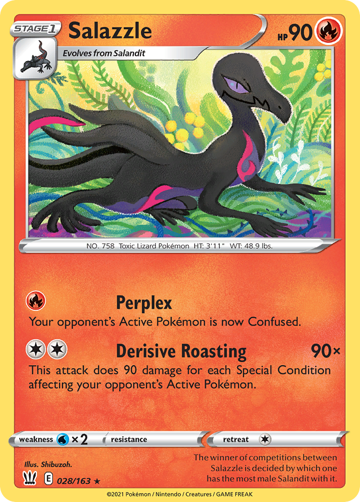 Salazzle — illustrated card