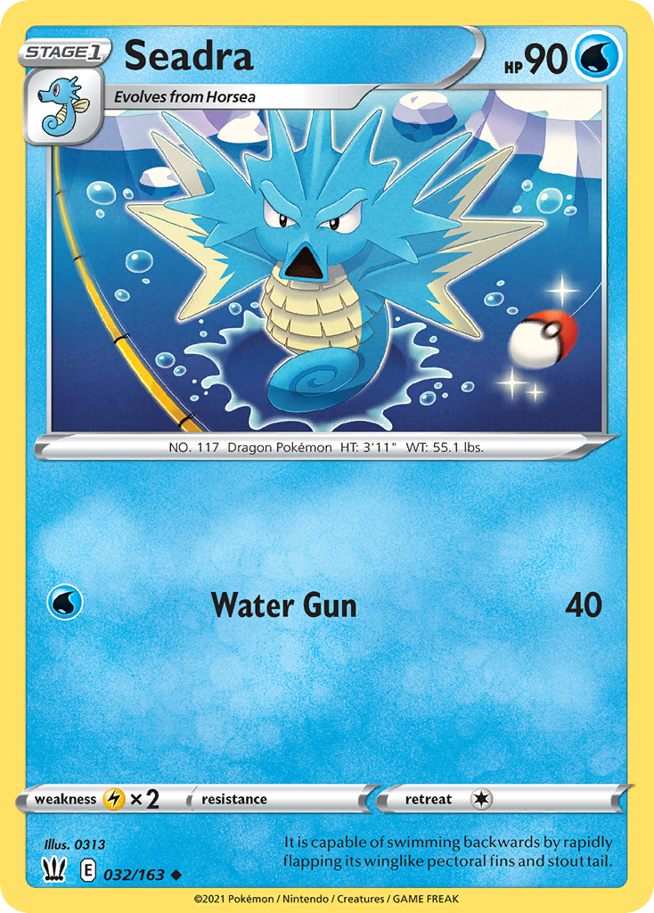Seadra — illustrated card