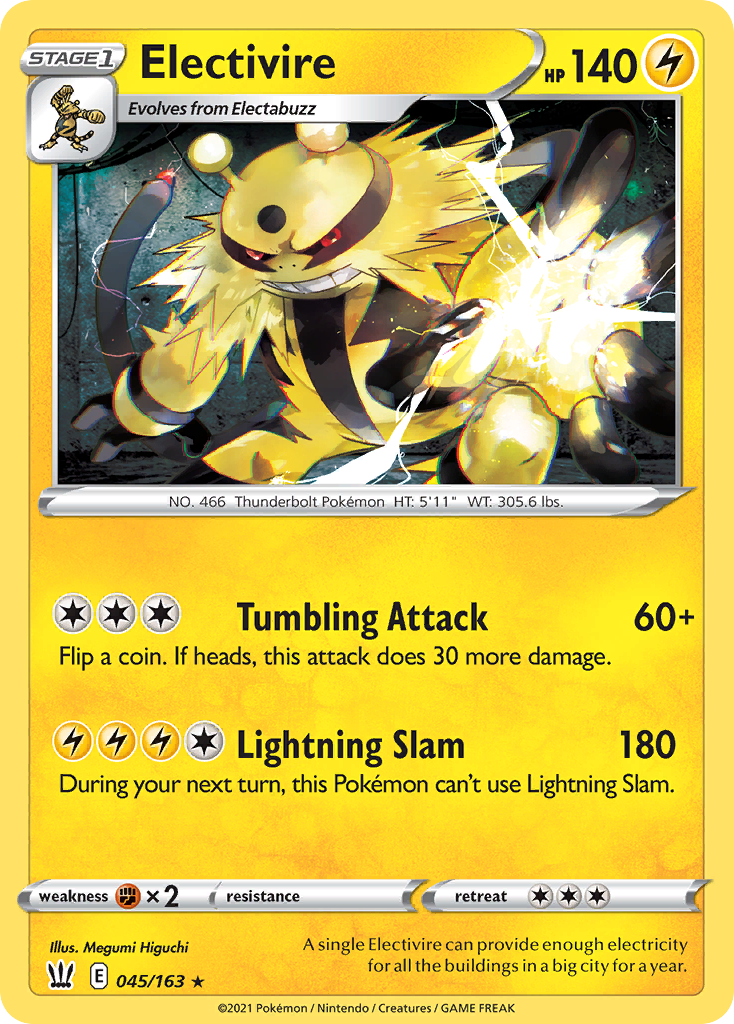 Electivire — illustrated card
