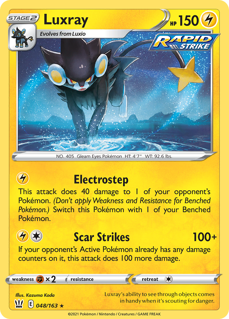 Luxray — illustrated card