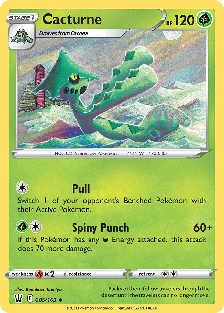 Cacturne — illustrated card