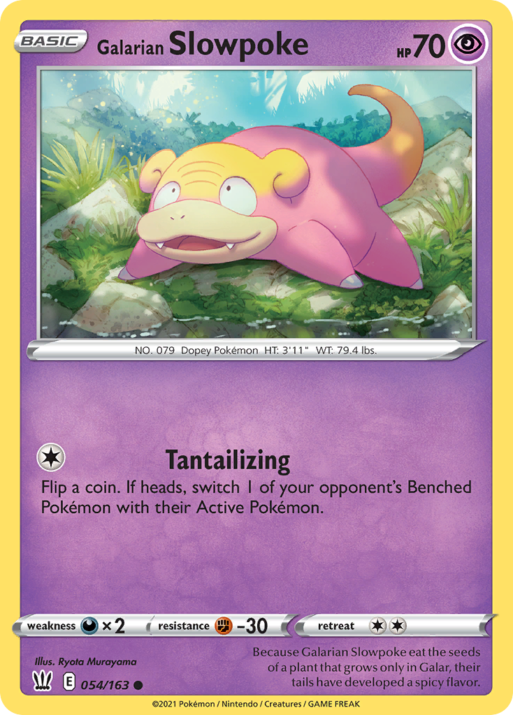 Galarian Slowpoke — illustrated card