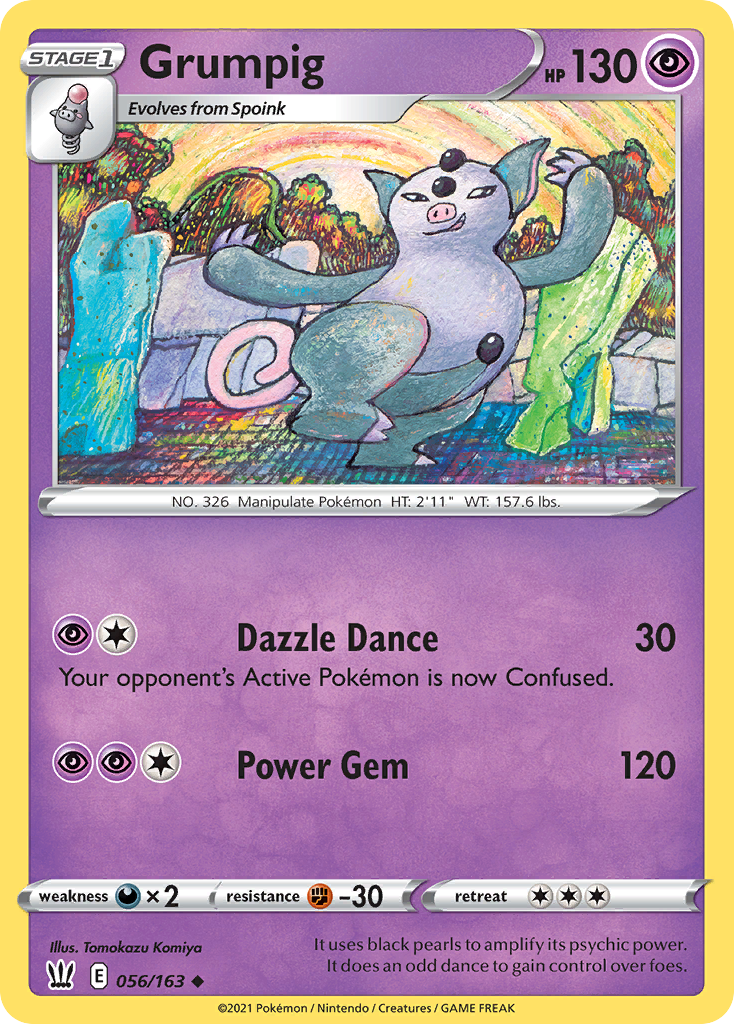 Grumpig — illustrated card