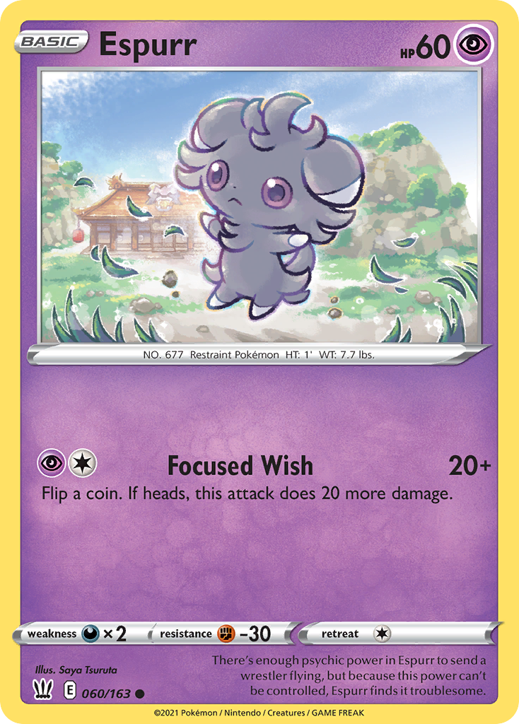 Espurr — illustrated card