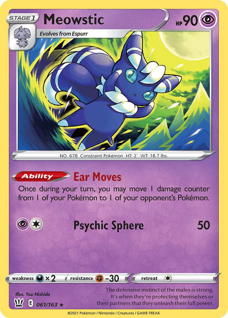 Meowstic — illustrated card