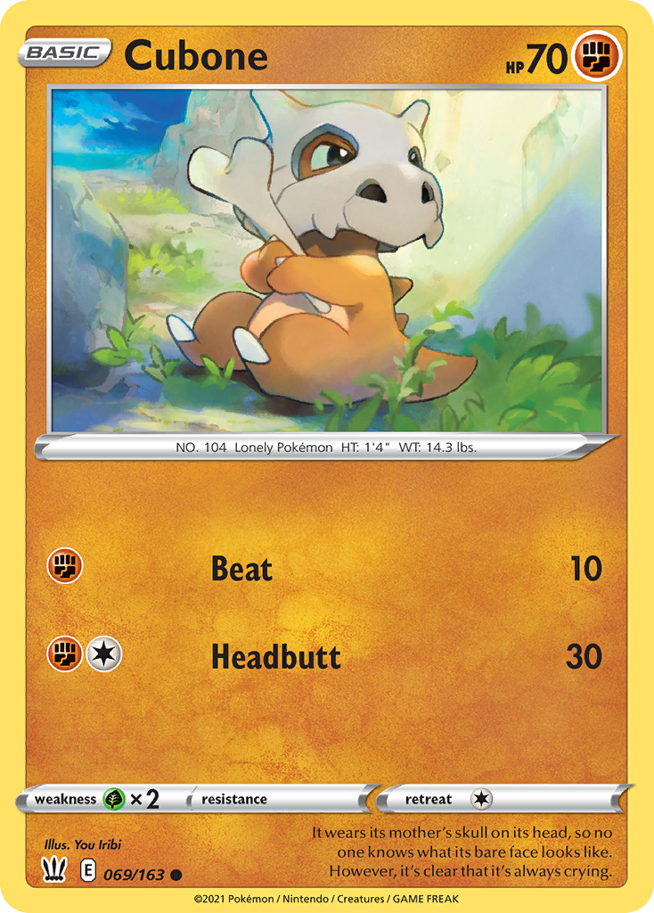 Cubone — illustrated card