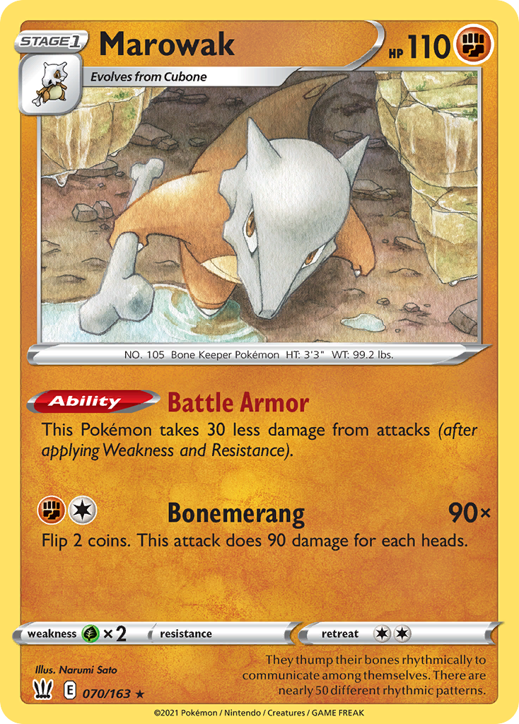 Marowak — illustrated card