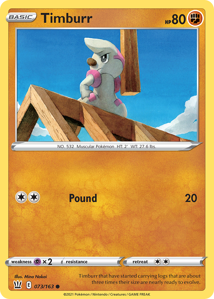 Timburr — illustrated card
