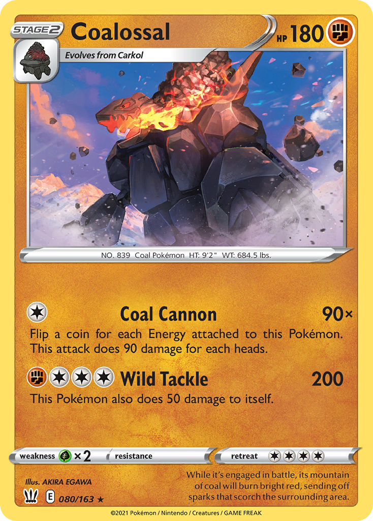 Coalossal — illustrated card