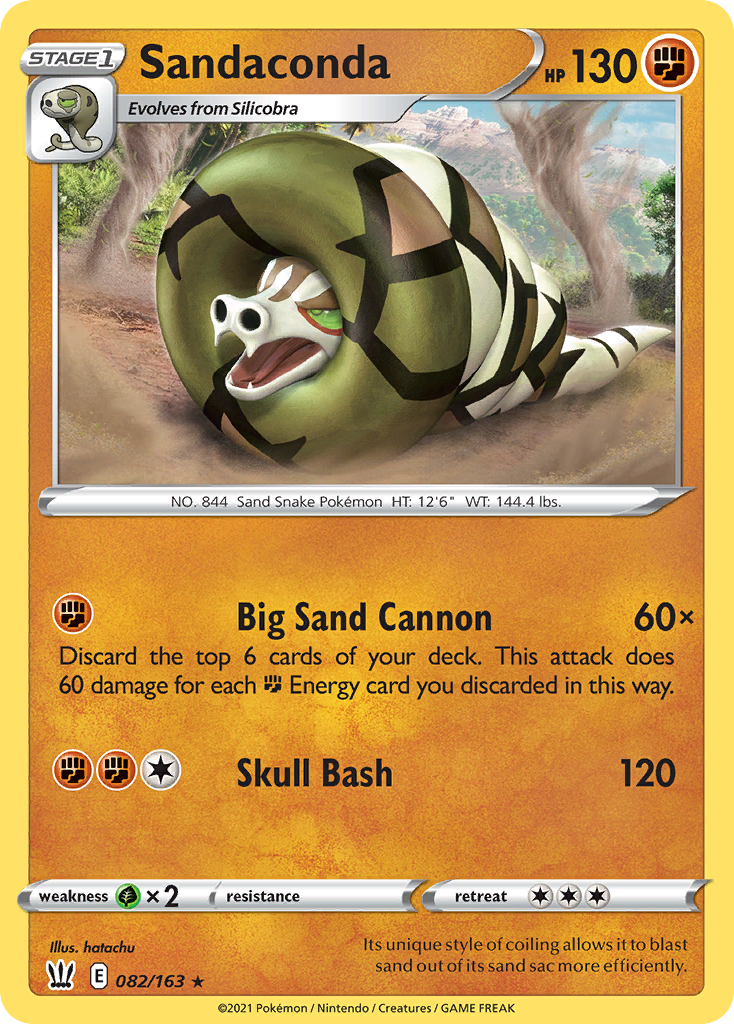 Sandaconda — illustrated card