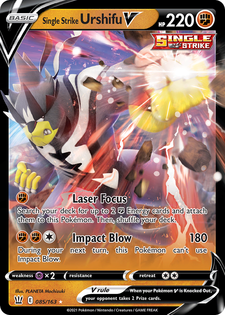 Single Strike Urshifu V — illustrated card