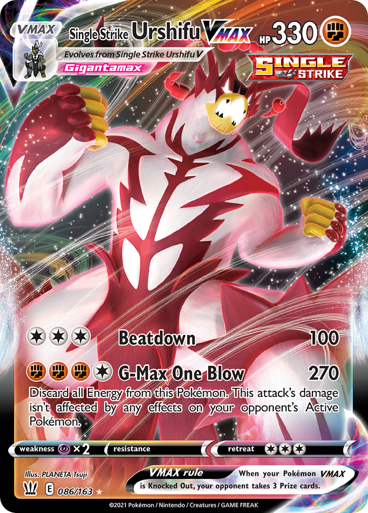 Single Strike Urshifu VMAX — illustrated card