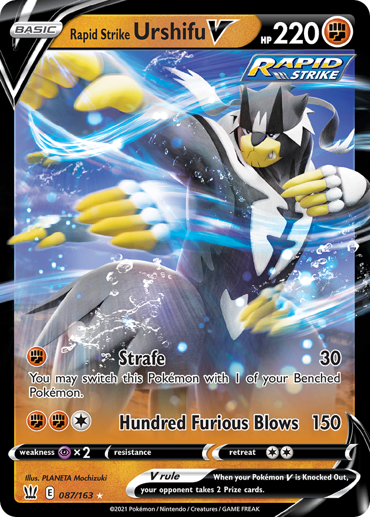Rapid Strike Urshifu V — illustrated card