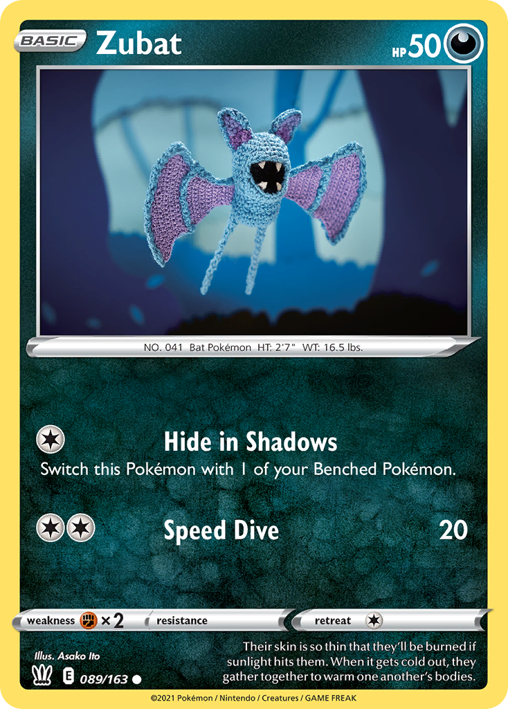 Zubat — illustrated card