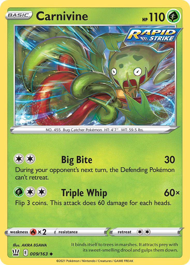 Carnivine — illustrated card