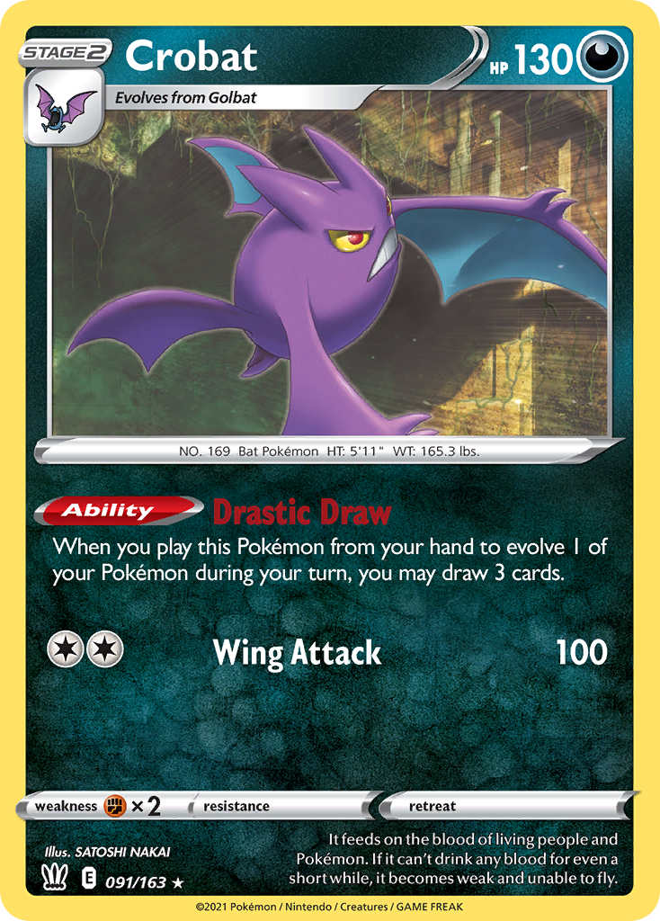 Crobat — illustrated card