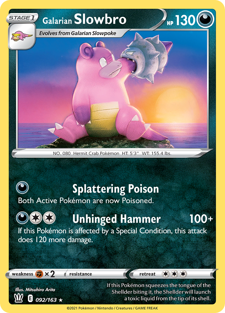 Galarian Slowbro — illustrated card